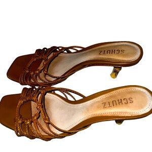 SCHUTZ BAMBOO HEELS